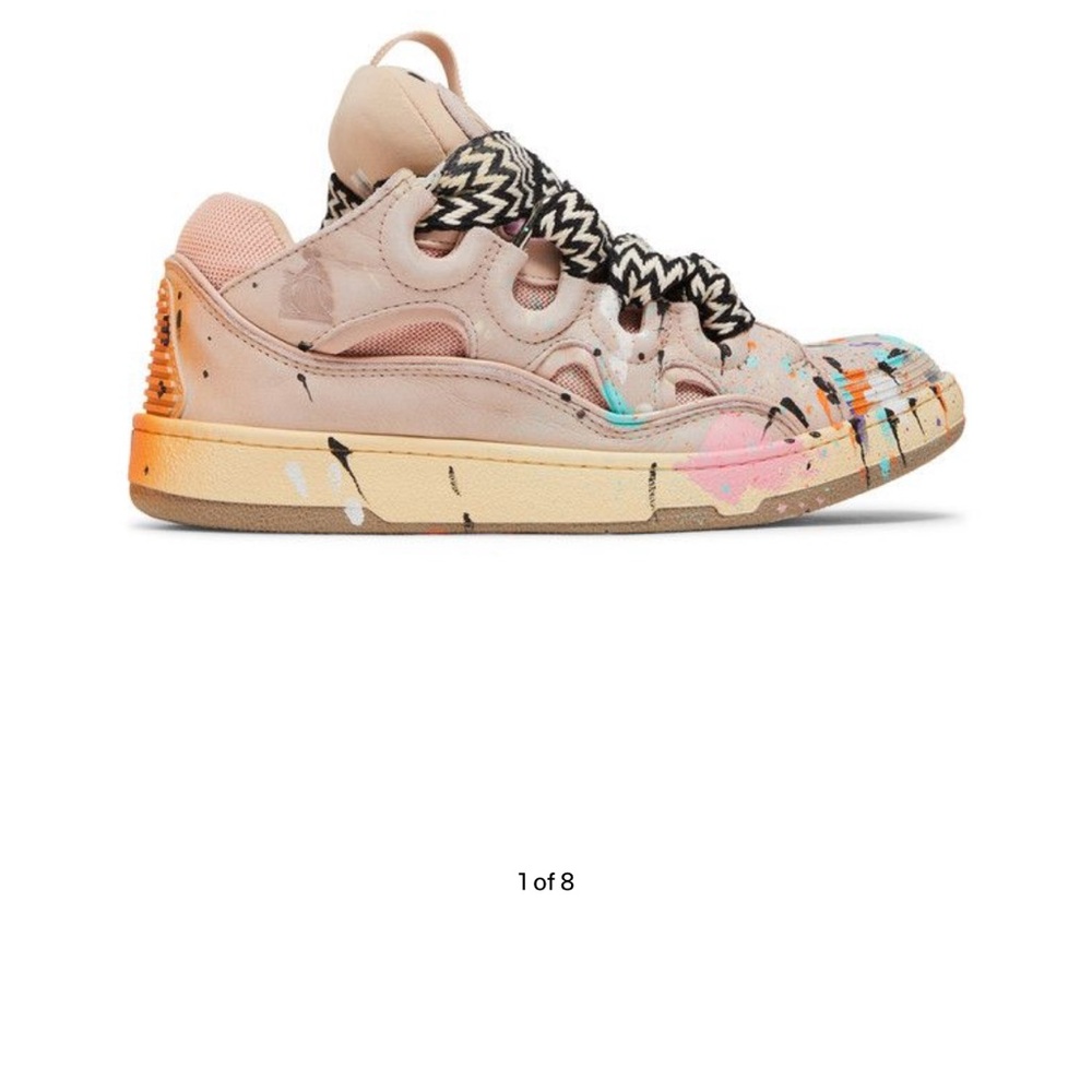 Lanvin Paint Drip Sneakers — Size 36